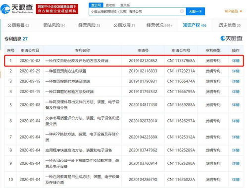 作業幫申請作文自動批改專利 六維評分技術引領教育軟件新變革